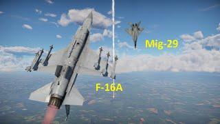 Mig29 versus f16 dogfight