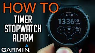 How to Use Timer, stopwatch and Alarms on Garmin Forerunner 945