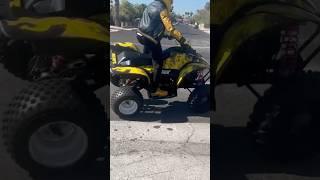 Riding ATV On 2 Side Wheels - Trailblazer 250