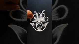daily use rangoli || rangoli || rangoli design || rangoli kolam || muggulu || freehand rangoli