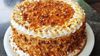 Butterscotch Cake Recipe Without Oven /How To Make Butterscotch Birthday Cake Recipe