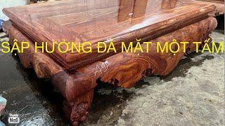 Siêu phẩm |Sập hương đá mặt 1 lá -tứ diện chọn Vân |Báo giá