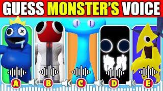 IMPOSSIBLE  Guess the Monster's Voice | Rainbow Friends Chapter 2 + Roblox Doors Horror Game