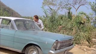 The "Nothing Can Go Wrong Now Productions" car-off-cliff scene