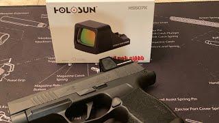 Holosun 507k unboxing and install on the Sig p365xl