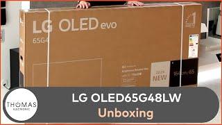 UNBOXING - LG OLED65G48LW - OLED evo TV 2024 65" G4 - Thomas Electronic Online Shop