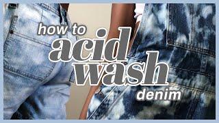 diy | how to: acid wash/bleach denim | (easy 6-step process)