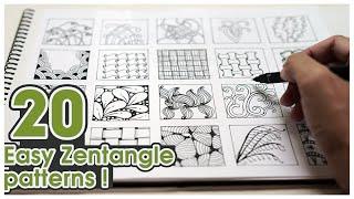 Mr. kidd_20 easy zentangle panttens 20個禪繞畫基本圖型練習＃29