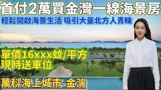 珠海樓盤｜萬科海上城市｜珠海金灣｜首付2萬置業金灣一線海景樓 港車北上 金海大橋落橋點 特價165xx元/m² 限時贈送車位 臨近金灣華發商都 25分鐘到達港珠澳大橋