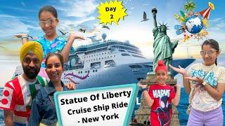 Statue Of Liberty - Cruise Ship Ride - New York | RS 1313 VLOGS | Ramneek Singh 1313