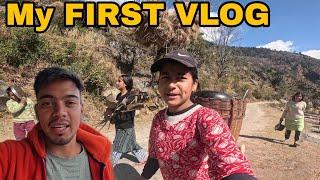 My  FIRST VLOG || outdoor cooking with  friends || by kailash pahadi