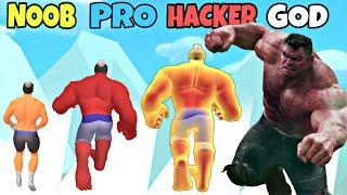 NOOB vs PRO vs HACKER vs GOD in Superhero Run