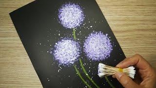 painting flowers in 5 minutes, 5분만에 꽃그리기