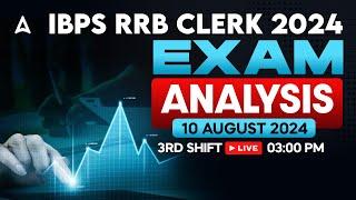 IBPS RRB Clerk Analysis 2024 | RRB Clerk 3rd Shift Analysis | Asked Questions & Expected Cut Off