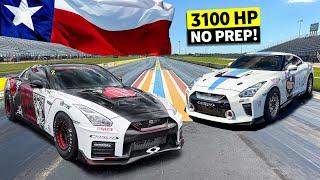 Will the Student Become the Master? 1500hp Nissan GT-R Drag Races 1600hp GT-R (NO PREP TEXAS)