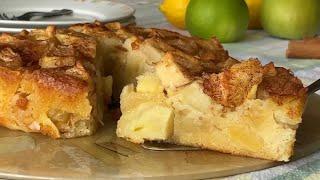 Classic French Apple Cake Recipe l Easy French Apple Cake  with Rum