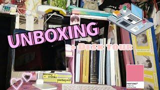 My Samsung Galaxy Tab A7 set up + unboxing some accessories and mini desk tour | TreasurEXOxo