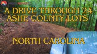 Scenic Drive Through The Roadway Of 24 Prime Ashe County Lots | Explore Your Future Land!