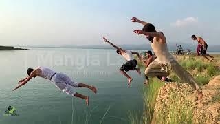 Pakistan - kashmir - Mangla Dam lake - swimming - amazing video - Mirpur - Azad kashmir - Lake Views