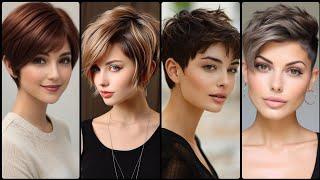 Very Attractive & Stylish Women's Short Pixie Hair Cut Designs Collections #2024 #beautygirlscracks