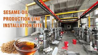 China Pacific Machinery Sesame Oil Production Line Installation Site|Sesame Oil Expeller|Oil Plant