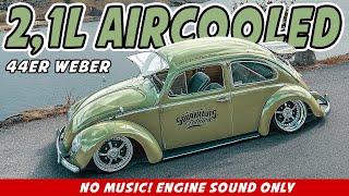 VW Aircooled | Engine Sound only | Typ1 2,1L | 44er Weber | 4K