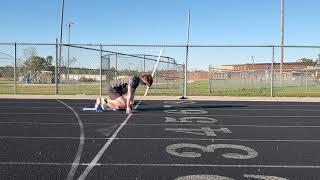 Nike Maxfly on route to 10.6 100 meter Isaiah bates