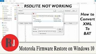 How to Firmware Restore your Motorola Device on Windows 10 without RSDlite