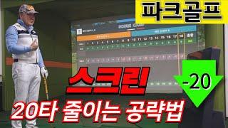 파크골프스크린 20타 줄이기 전략대공개 #파크골프스크린 #파크골프 #자세교정 #사랑방
