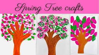 3 Easy Spring Tree crafts for kids | Spring craft ideas - Crafts with Toddler