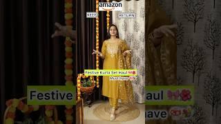 KEEP or RETURN from Amazon Festive Kurta Set Haul  #ytshorts #amazonfashion #keeporreturn