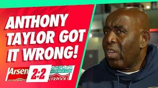 Anthony Taylor Got It Wrong!! | Arsenal 2-2 Liverpool | Robbie @AFTVmedia  | Fan Cam