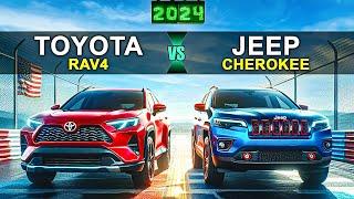 America’s BEST Mid-SUV? 2024 Toyota Rav4 vs 2024 Jeep Cherokee Comparison Video