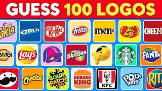 Guess The Snack Logo in 3 Seconds! | 100 Famous Logos  Logo Quiz 2025