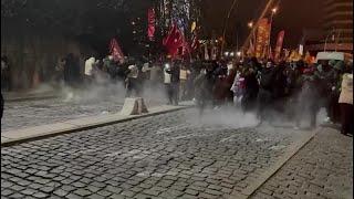 Police fire rubber bullets and water cannon against protesters in Ankara | AFP