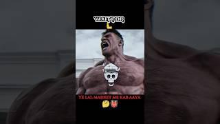 Ye To Gusse Me Sach Me Lal Ho Jata hai|#shorts#redhulk#marvel#mcuedit#trollfaceedit#hulk