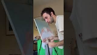 my attempt at painting God as a being of light, from a vision that came to me.. #timelapse #painting