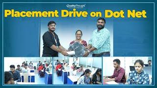 Placement Drive on Dot Net | Quality Thought | India's NO1 IT Training Institute