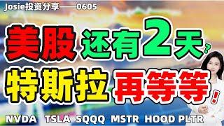 股票|美股|美股分析|美股还有2天的时间！MSTR暂时可以继续拿着？特斯拉还要再等等！#TSLA#NVDA#MSTR#HOOD#PLTR#SQQQ
