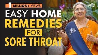 Yogic Home Remedies for Sore Throat | Dr. Hansaji Yogendra