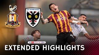 EXTENDED HIGHLIGHTS: Bradford City v AFC Wimbledon