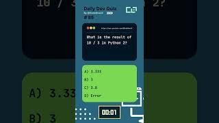 Daily Dev Quiz Challenge for Beginners: Question 85 - #shorts