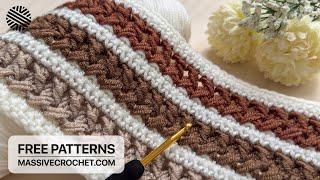 VERY EASY Crochet Pattern for Beginners! ️ Crochet Stitch for Baby Blanket & Bag