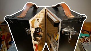 THE ULTIMATE LEATHER WORKING TOOLBOX // DIY Woodworking Project