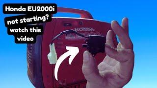 My Honda EU2000i Generator Won’t Start—Here’s the Fix!