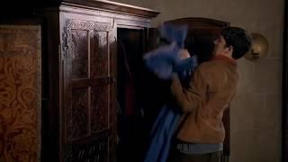 Merlin | Arthur Catches Merlin Looking Through Gwen's Clothes | S5E07 | Logoless