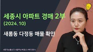 2024년 10월 세종시 아파트 경매 소개 - 2부