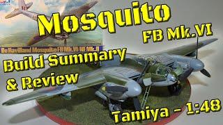 Tamiya Mosquito FB Mk.VI 1/48 Scale Model Kit Plane Build + Eduard Photoetch & Aires Resin 61062