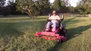 CUTTING TALL, THICK GRASS WITH GRAVELY PRO RIDE