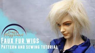 How to make a faux fur BJD wig